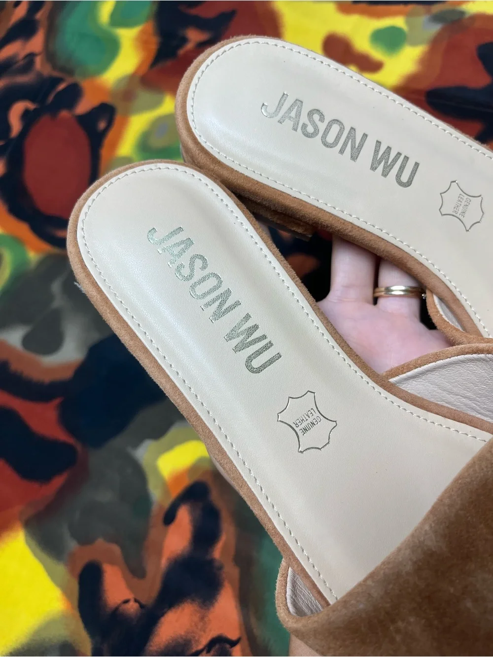 Jason Wu tan genuine leather sandals size 6.5